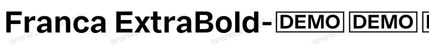 Franca ExtraBold字体转换